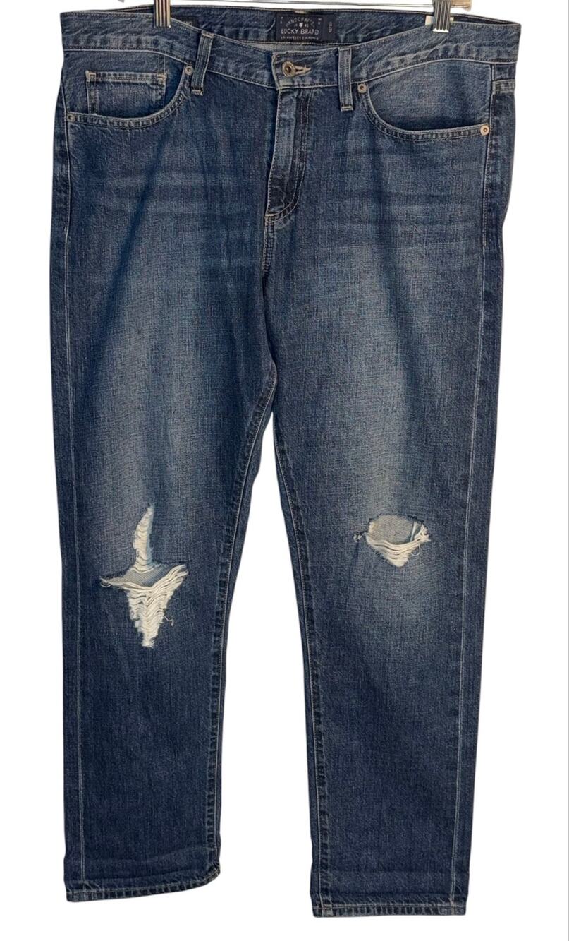 Lucky Brand Sienna Slim Boyfriend Distressed Jeans Women’s 12/31 Medium Wash